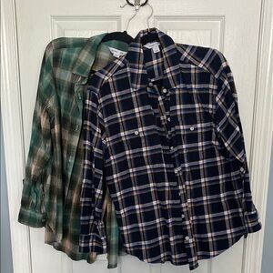 FOUR Old Navy Flannel Shirts